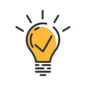 istock Business idea line icon. New idea logo concept. Vector illustration concept 1408440210