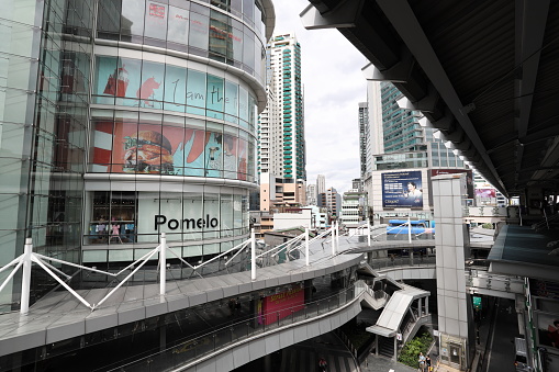 Bangkok, Thailand - July 3, 2022: The Terminal 21 is the most famouse department store for tourist in Thailand.
