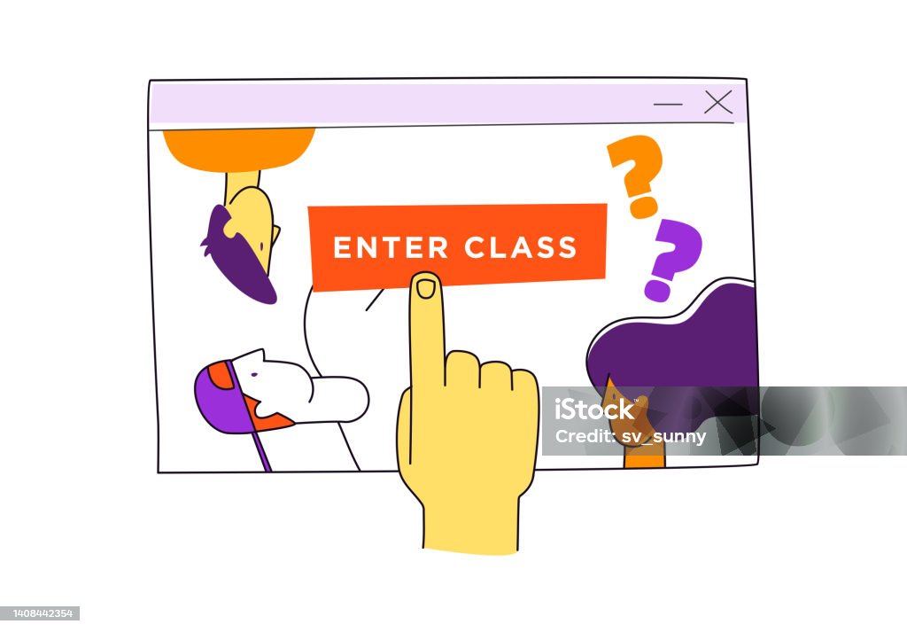 Virtual Class Online Learning School Education Program Selfstudy Video ...