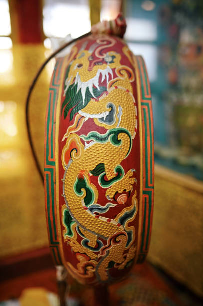 istock Close-up of a Tibetan ritual drum 1408442364