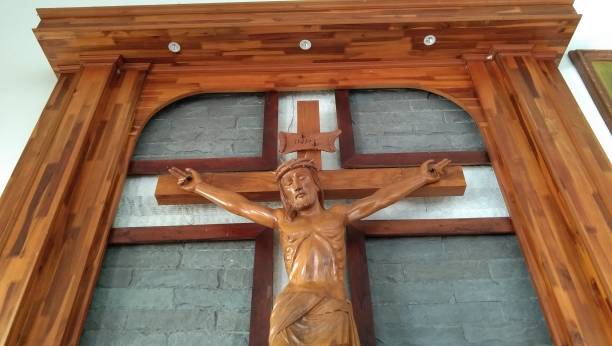 istock JESUS HANGING ON THE HOLY CROSS. 1408445730