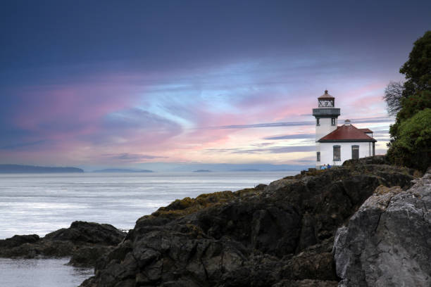 Lime kiln lighthouse, San Juan Island.