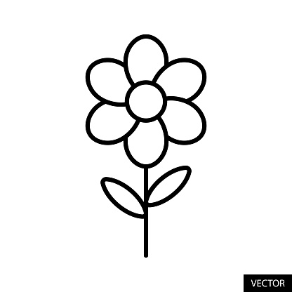 Seis pétalos rojos flor negro hoja de contorno verde vector gratis Seis pétalos rojos flor negro hoja de contorno verde vector gratis