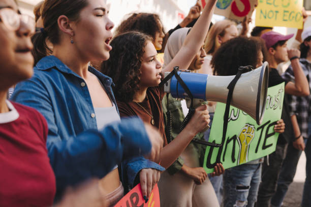 istock Diverse young people fighting for climate justice in the city 1408452476