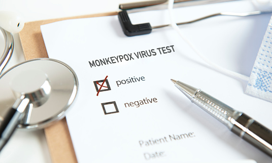 Monkeypox virus test. Positive.