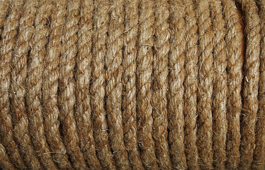 Brown and white woven wool