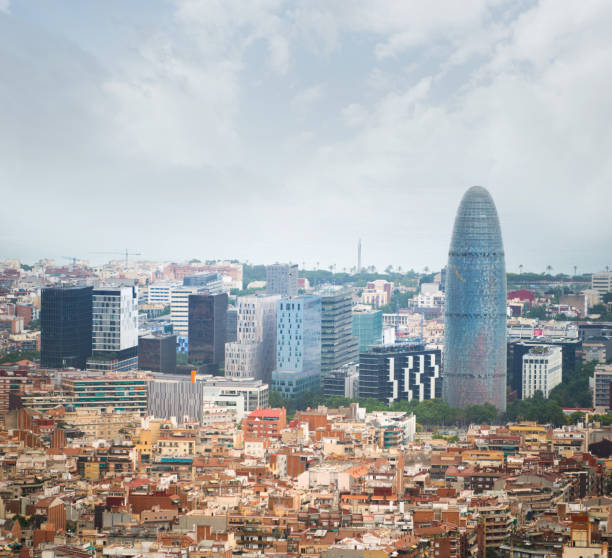 istock Modern office buildings in Barcelona 1408461824