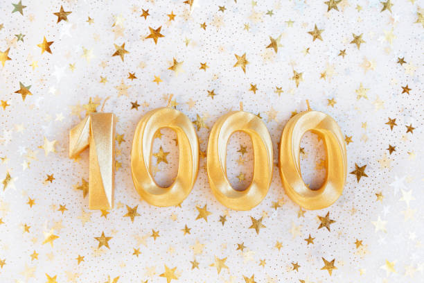 istock 1000 followers card. Template for social networks, blogs. 1408463613