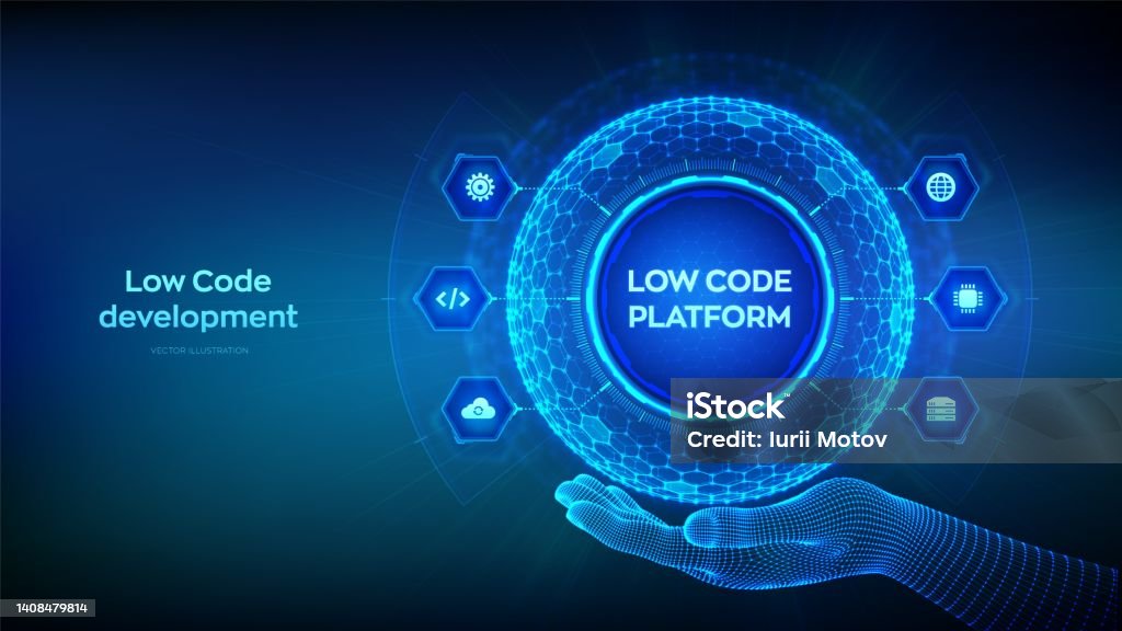 Low Code Platform Low Code Development Technology Concept Lcdp Easy ...