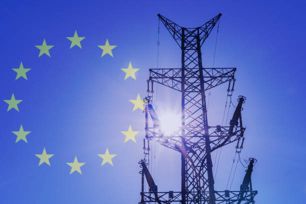 istock european flag power lines 1408483378