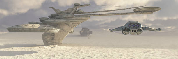 istock 3d illustration of a spaceport 1408485622