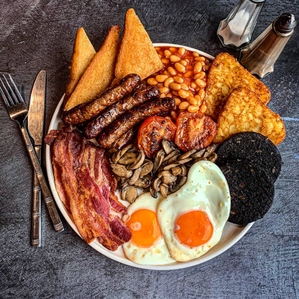 Full English Breakfast Full English Breakfast english breakfast stock pictures, royalty-free photos & images