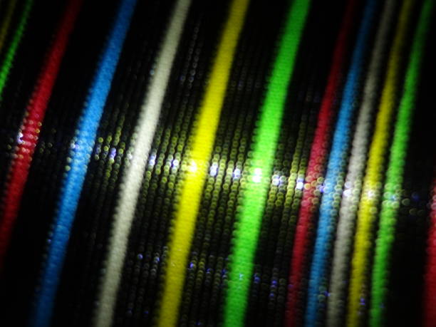 istock Multi Colored Rainbow Neon Striped Abstract Textured Defocused Blurred Swirl Pattern Curve Background 1408500567