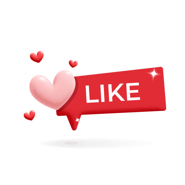 istock 3d vector recommended like label with heart design. Stock illustration 1408518276