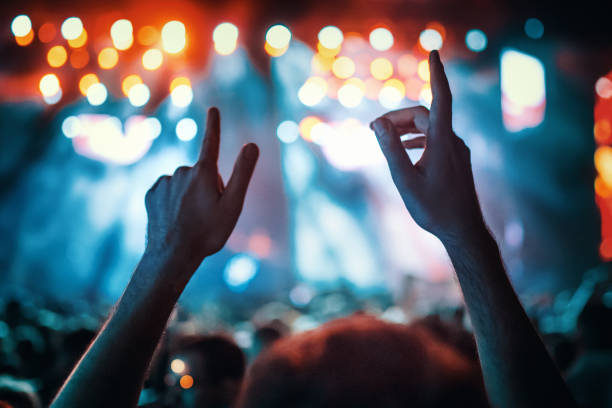 istock Rave party silhouettes. 1408520531