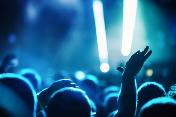 istock Rave party silhouettes. 1408520550