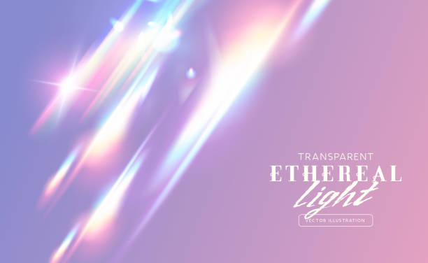 Ethereal Light Flare Effect vector art illustration