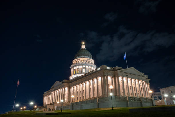 istock Salt Lake City Capitol at Night 1408526444