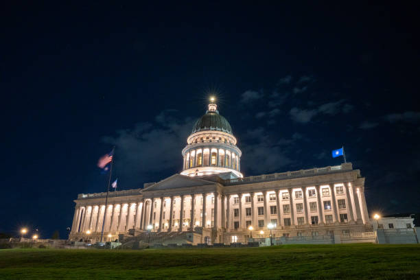 istock Salt Lake City Capitol at Night 1408526468