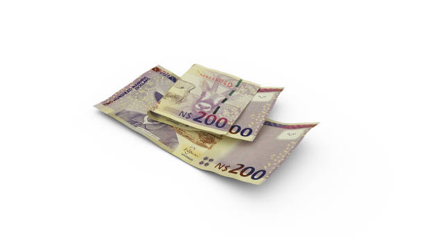 istock 3D rendering of Double 200 Namibian dollar notes isolated on white background 1408535164