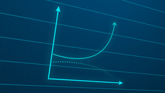 Creative Stock Exchange Graph Animation In High Resolution Line Graph ...