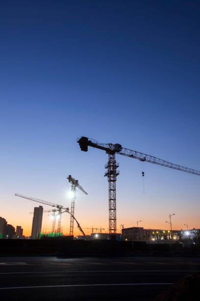 istock The building site is in the evening 1408542561
