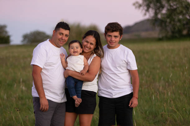 istock Latin american family at sunset 1408542724