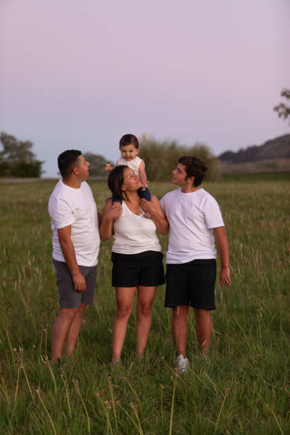 istock Latin american family at sunset 1408542731