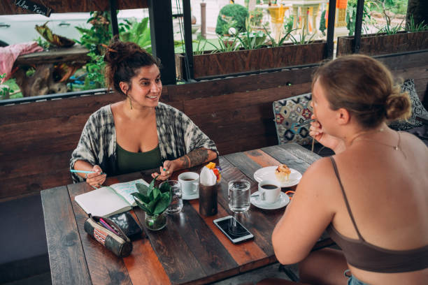istock Friends in a cafe 1408555940