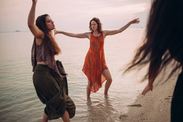 istock Friends on the beach party 1408557029