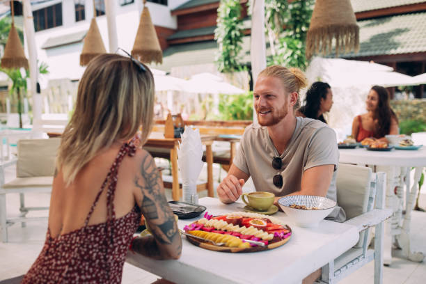 istock Couple enjoying breakfast together 1408557099