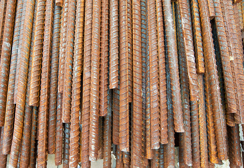 Steel Material Rust Rusty Steel Materials Used In The Construction Industry Stock Photo ...