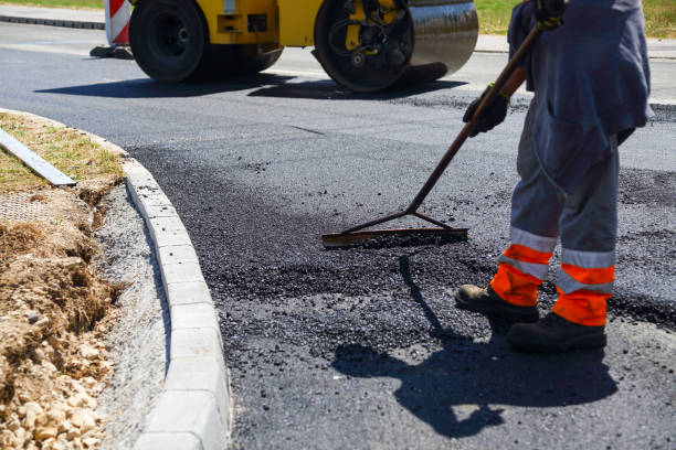 istock Laying new layer of asphalt 1408591053