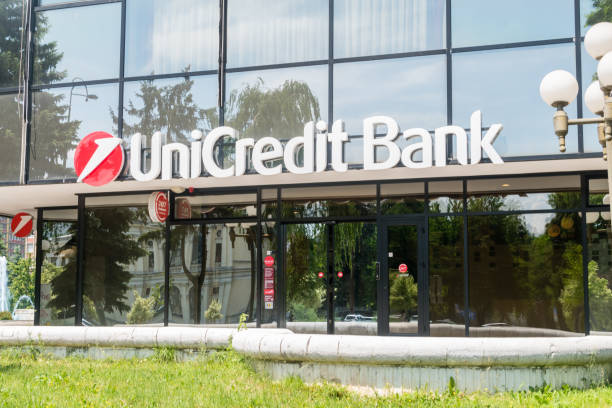 UniCredit Bank office. stock photo