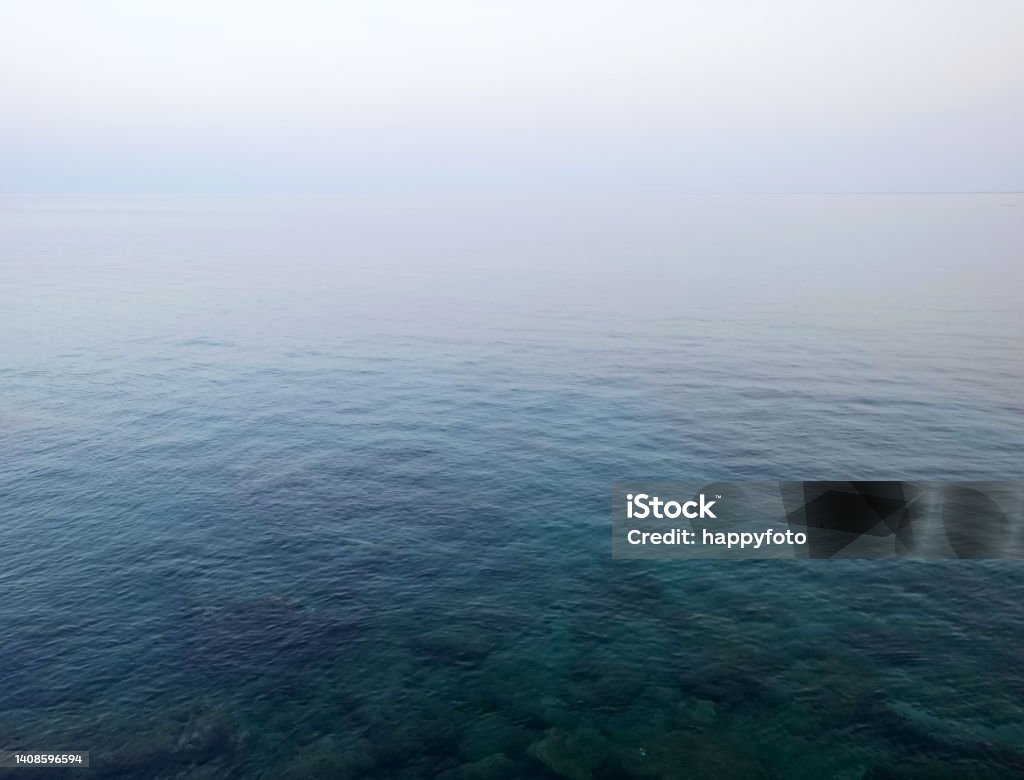 Calm sea Calm seascape with sky Abstract Stock Photo