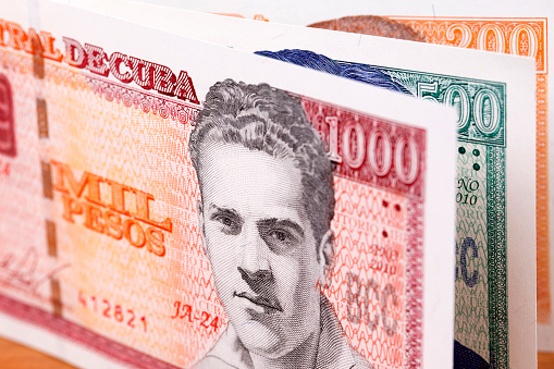 Cuban money - Pesos a business background