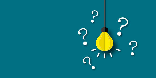 istock Yellow light bulb with white question mark on dark green background as metaphor for business idea problem. 1408598810