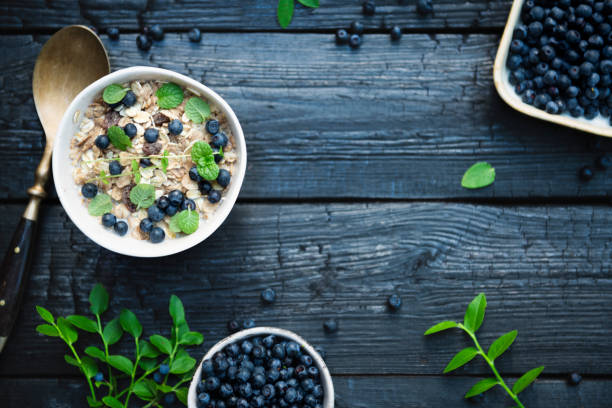 Granola with yogurt and berries