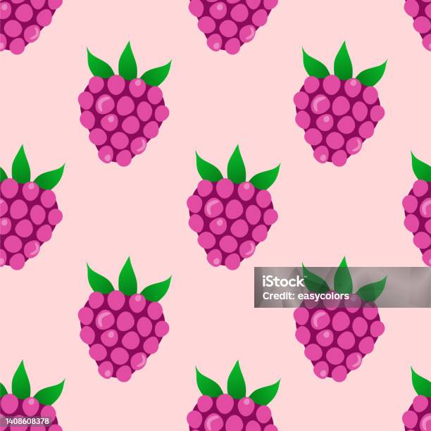 Raspberry Seed Pattern Raspberry Pattern Stock Illustration - Download Image Now - Berry ...