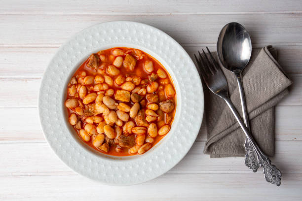 istock Turkish foods; dried bean, Beans with minced meat (kuru fasulye) 1408611746