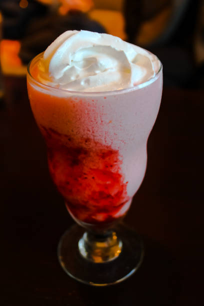 istock Cole strawberry drink during the day at coffeeshop 1408617454