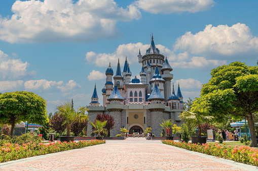 Tale castle in the Sazova park / Eskisehir, Turkey