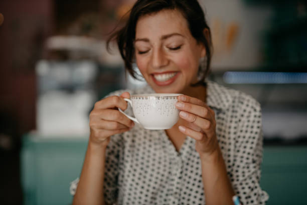 istock Enjoying my favorite coffee 1408634033