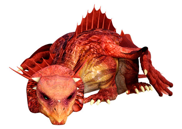 istock 3D Rendering Fairy Tale Dragon on White 1408641151