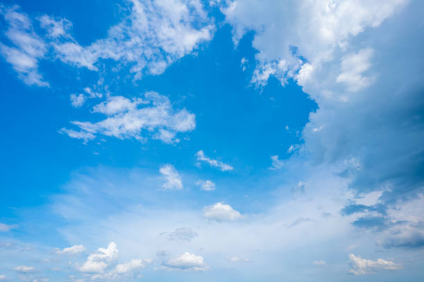 istock Blue sky with white clouds. on a clear day 1408646900