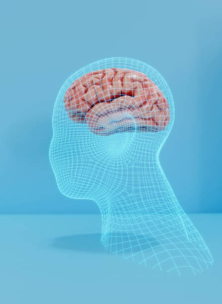 istock Concept of a brain scan inside a head 1408654676