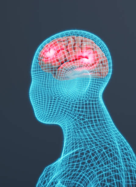 istock X-ray view of a brain with glowing areas 1408654995