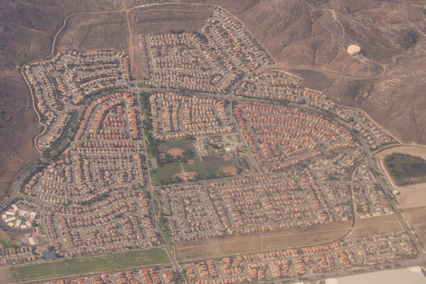istock Aerial view of a planned community 1408662298