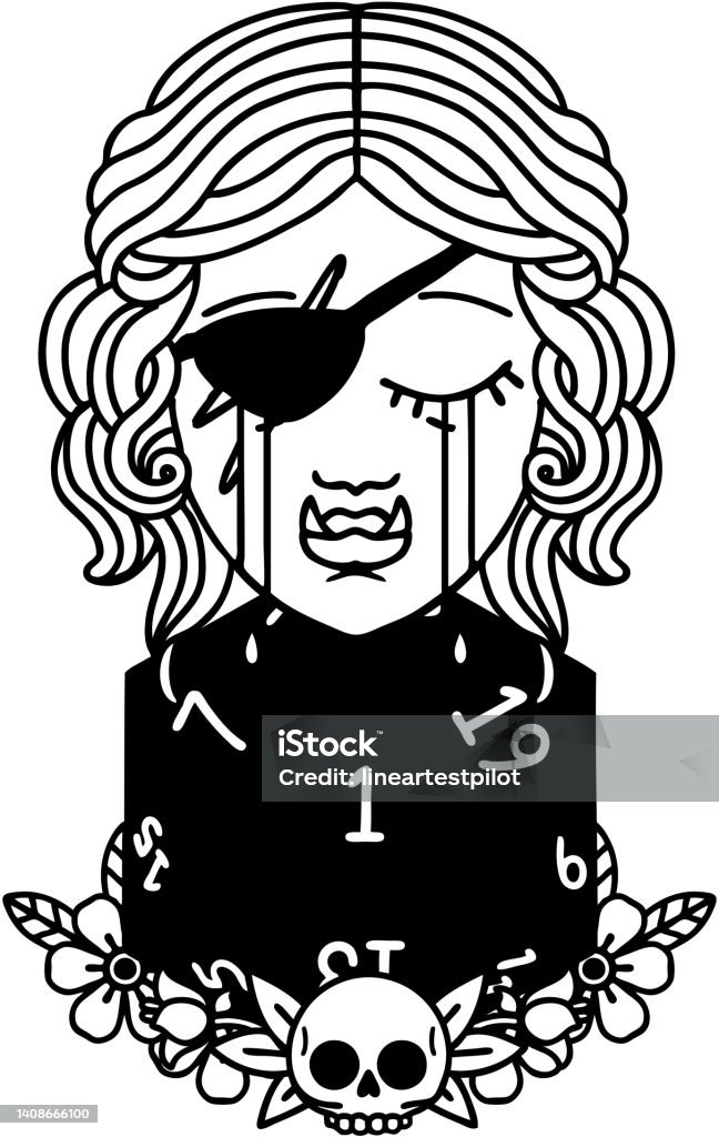 plâns jumătate orc rogue caracter cu naturale o ilustrație rola D20 - vector de stoc Adult fără redevențe plâns jumătate orc rogue caracter cu naturale o ilustrație rola D20 - vector de stoc Adult fără redevențe