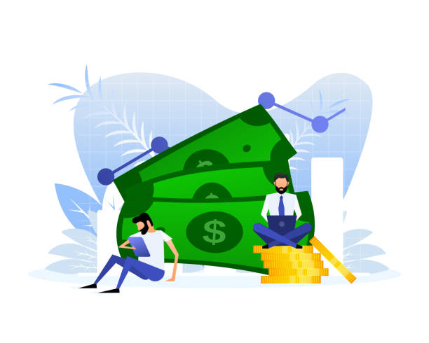istock Finance money people, great design for any purposes. Vector illustration 1408670488